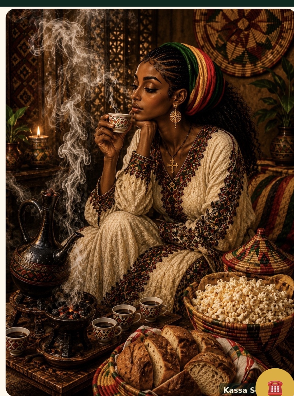 Yager Buna Ethiopian coffee ceremony hero image 3