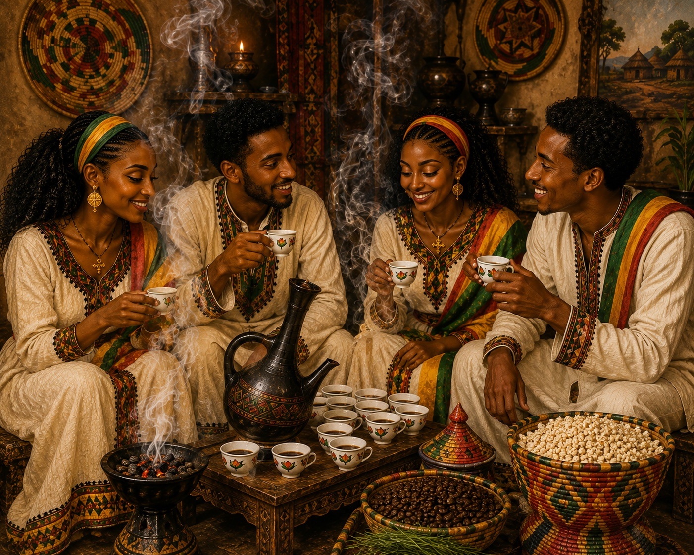 Yager Buna Ethiopian coffee ceremony hero image 4